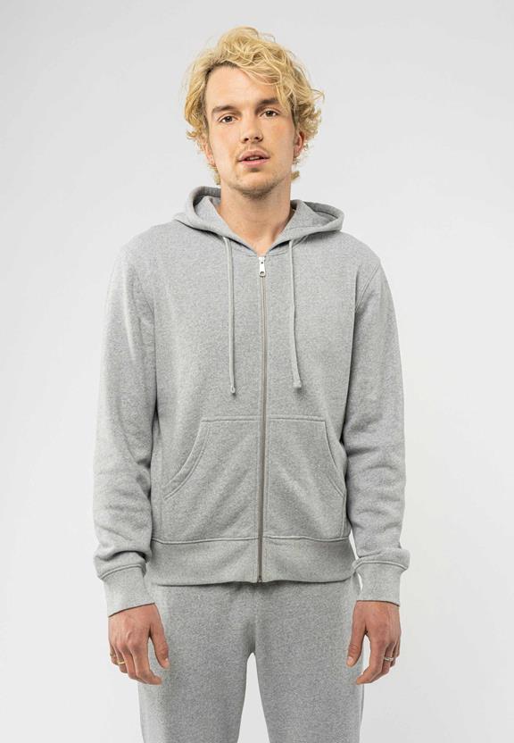 Zip-Up Hoodie Devadas Grey from Shop Like You Give a Damn