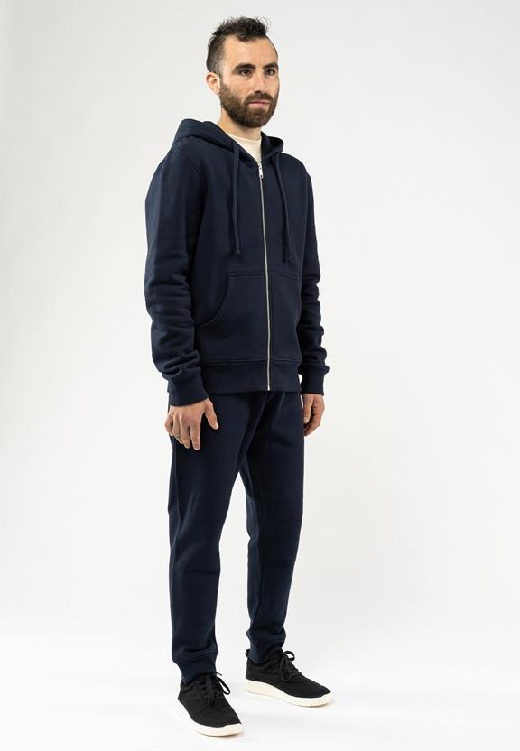 Zip-Up Hoodie Devadas Navy from Shop Like You Give a Damn