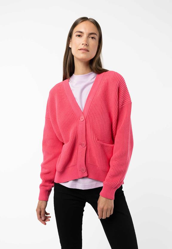 Knit Cardigan Artha Pink via Shop Like You Give a Damn