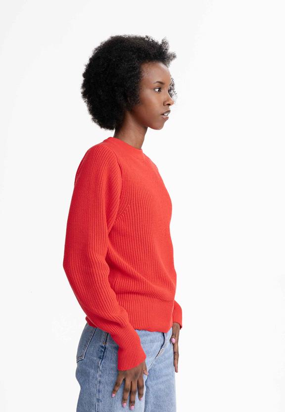 Knit Jumper Gauri Poppy Red from Shop Like You Give a Damn