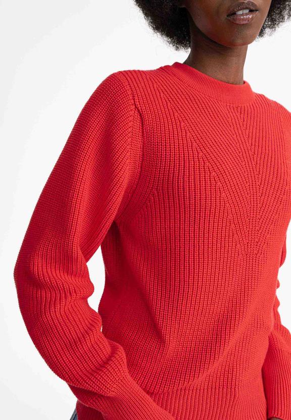 Knit Jumper Gauri Poppy Red from Shop Like You Give a Damn