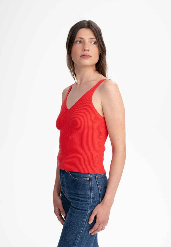 Knit Top Rhada Poppy Red from Shop Like You Give a Damn