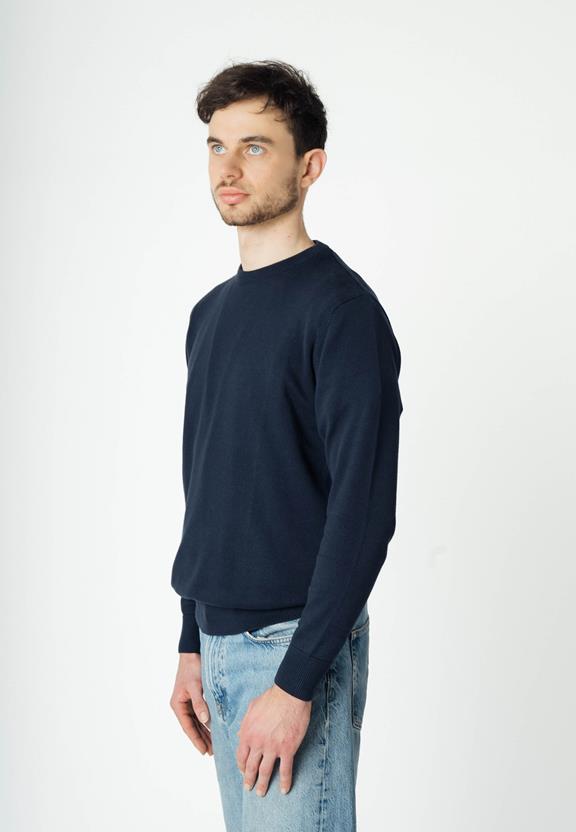 Fine-Knit Jumper Himal Navy from Shop Like You Give a Damn