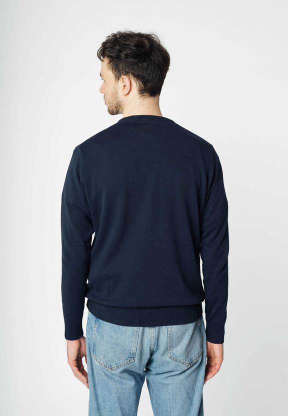 Fine-Knit Jumper Himal Navy from Shop Like You Give a Damn