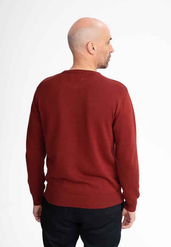 Fine-Knit Jumper Himal Chai Red from Shop Like You Give a Damn