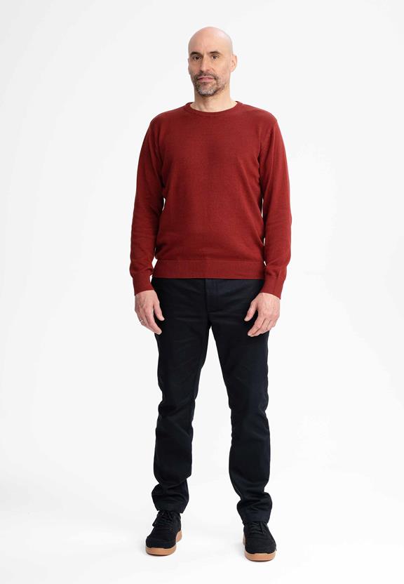 Fine-Knit Jumper Himal Chai Red from Shop Like You Give a Damn