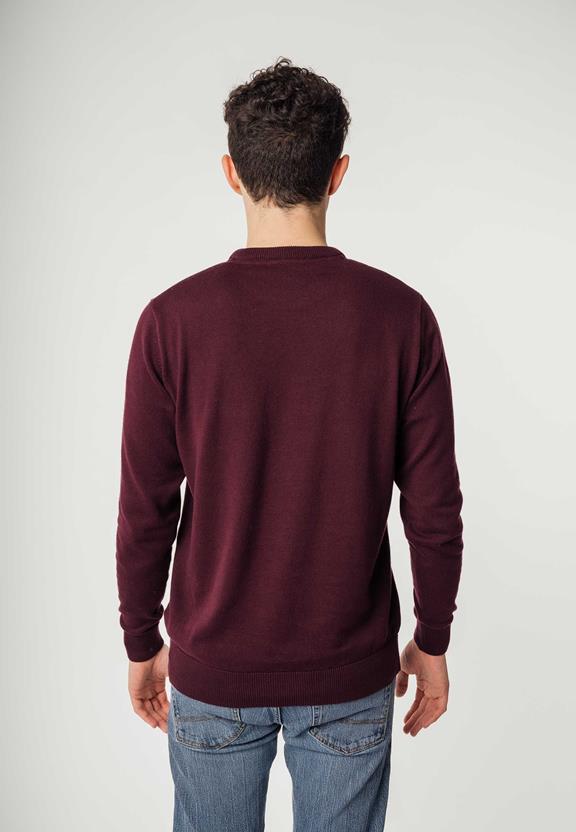 Fine-Knit Jumper Himal Raisin Red from Shop Like You Give a Damn