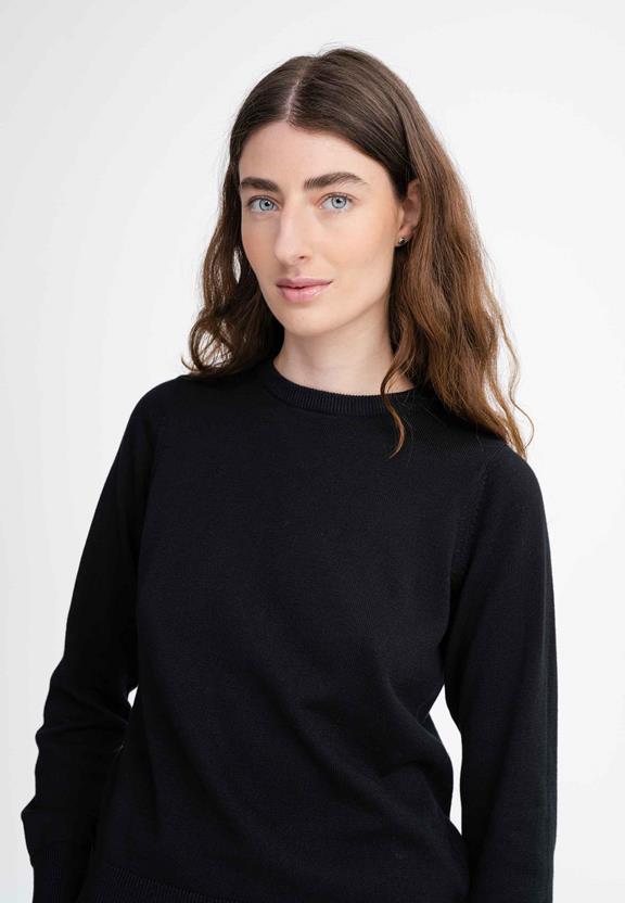 Fine-Knit Jumper Dhana Black from Shop Like You Give a Damn