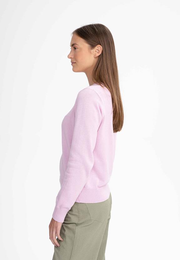 Fine-Knit Jumper Dhana Rasberry Pink from Shop Like You Give a Damn