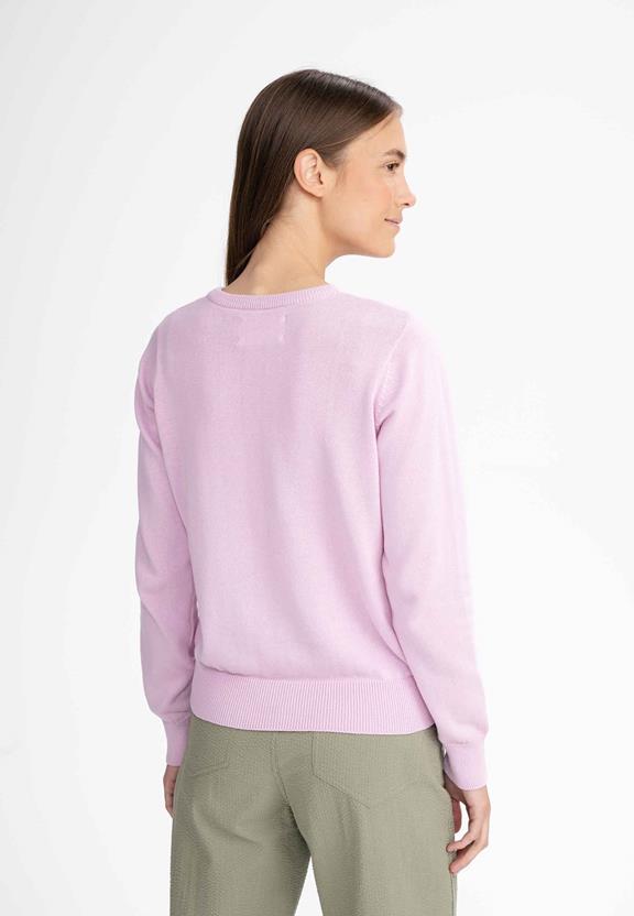 Fine-Knit Jumper Dhana Rasberry Pink from Shop Like You Give a Damn