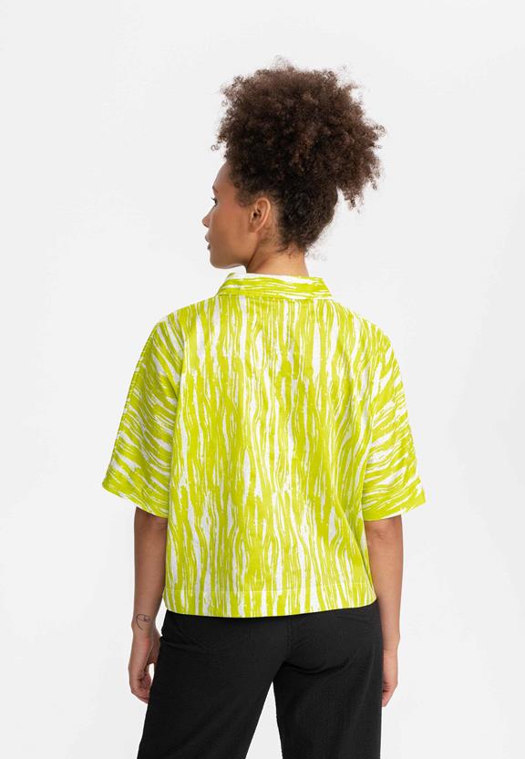 Shirt Rinara Kiwi Brush Yellow from Shop Like You Give a Damn