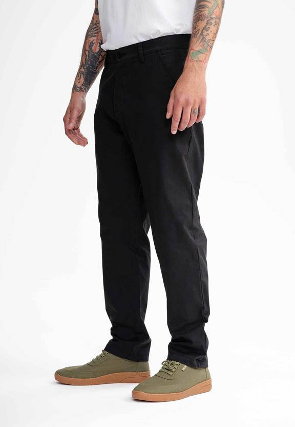 Twill Pants Pintu Black from Shop Like You Give a Damn