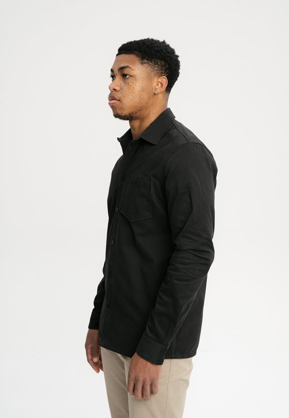 Twill Shirt Ashutosh Black from Shop Like You Give a Damn