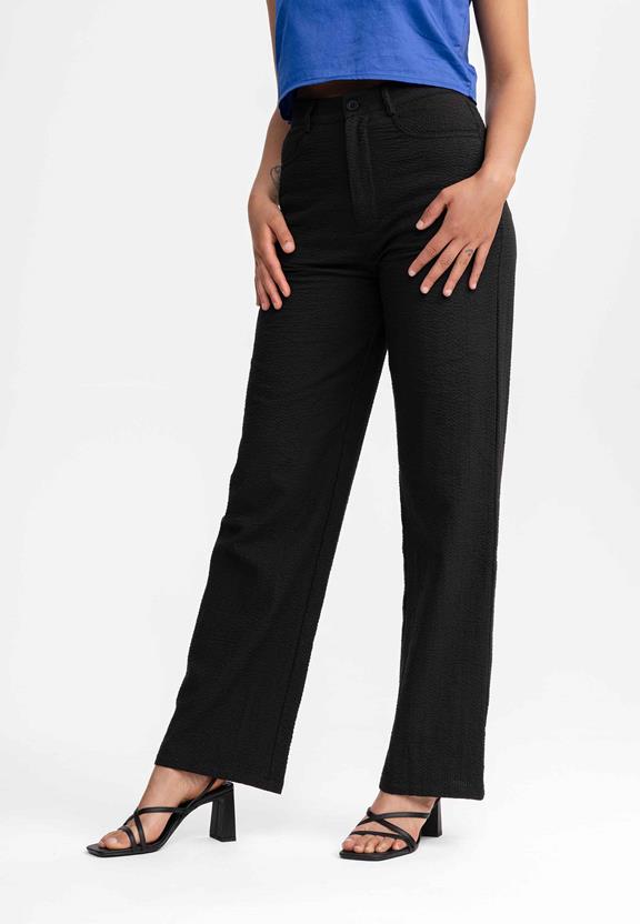 High Waist Pants Paulami Black from Shop Like You Give a Damn