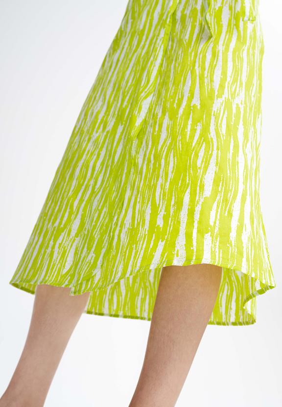 Wrap Midi Skirt Ruchika Kiwi Brush Yellow from Shop Like You Give a Damn