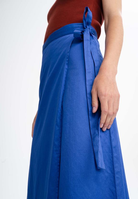 Wrap Midi Skirt Ruchika Blue from Shop Like You Give a Damn