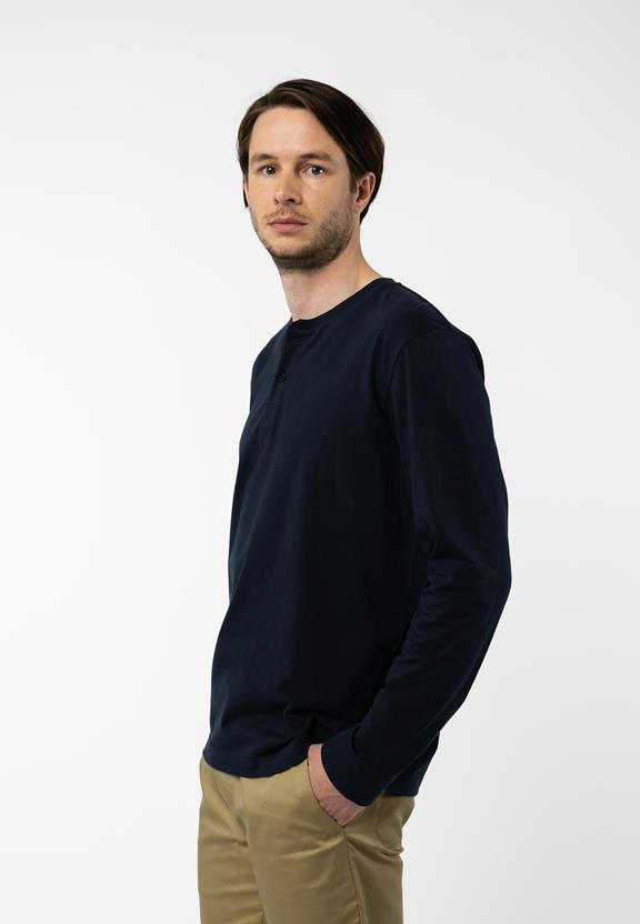 Shirt Longsleeve Rahul Navy from Shop Like You Give a Damn