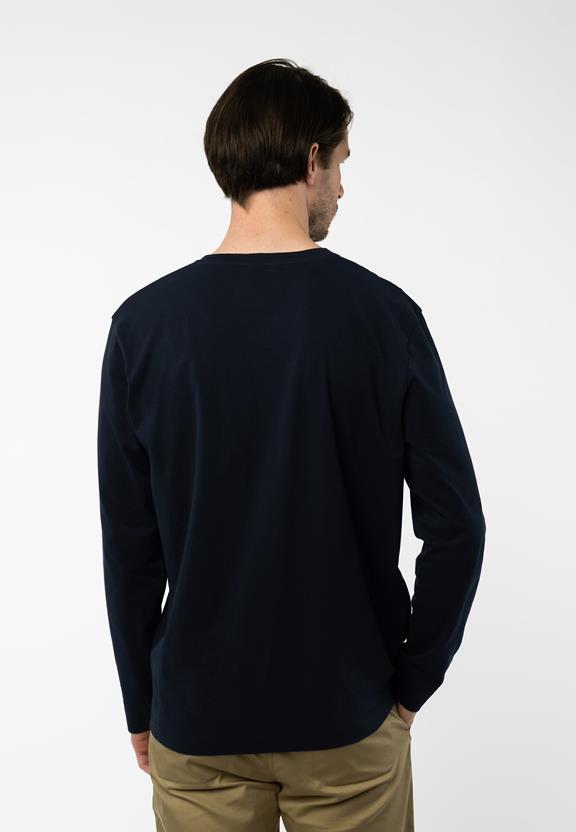 Shirt Longsleeve Rahul Navy from Shop Like You Give a Damn