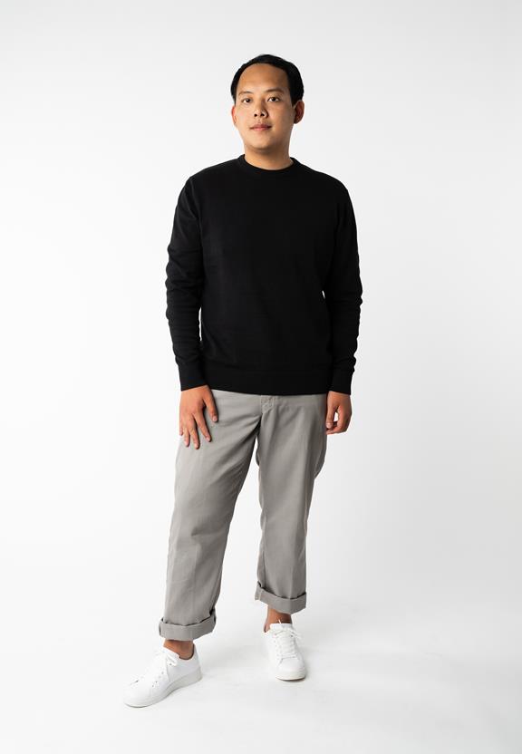 Fine-Knit Jumper Himal Black from Shop Like You Give a Damn