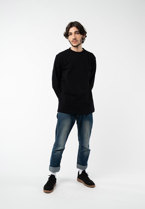 Longsleeved Shirt Tejas Black from Shop Like You Give a Damn