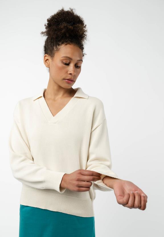 Knitted Jumper Veda Cream from Shop Like You Give a Damn