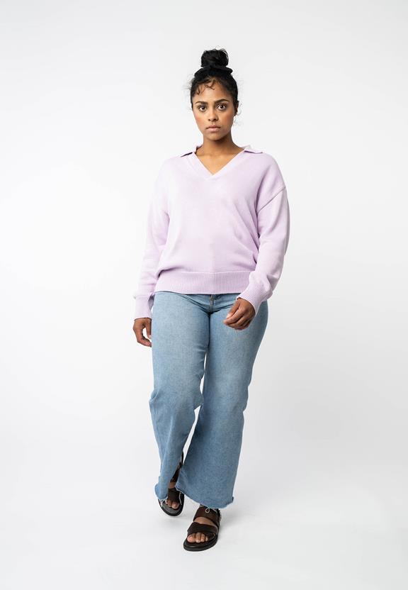 Knitted Jumper Veda Lilac from Shop Like You Give a Damn