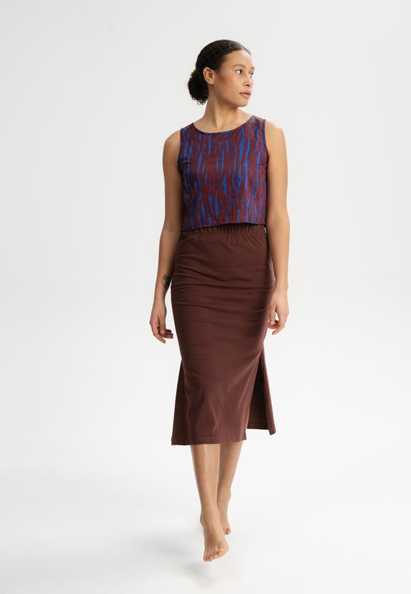 Skirt Divari Chocolate Brown from Shop Like You Give a Damn