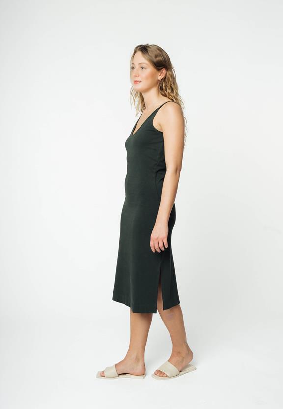 Strap Dress Sadhana Dark Green from Shop Like You Give a Damn