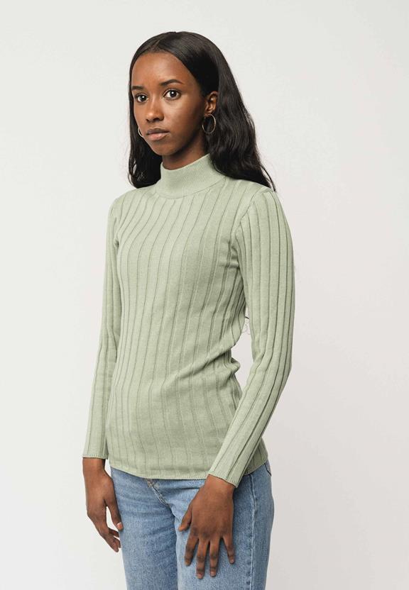 Mock Neck Jumper Amba Mint from Shop Like You Give a Damn