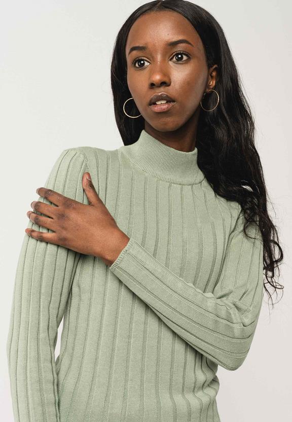 Mock Neck Jumper Amba Mint from Shop Like You Give a Damn