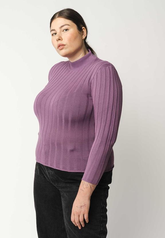 Mock Neck Jumper Amba Lilac from Shop Like You Give a Damn