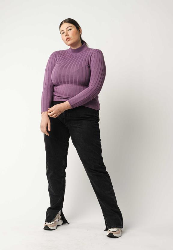 Mock Neck Jumper Amba Lilac from Shop Like You Give a Damn