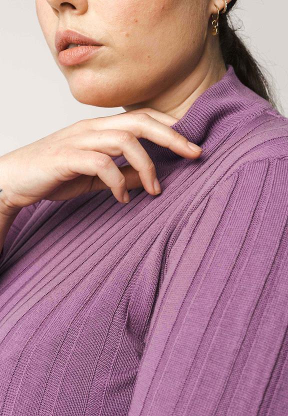 Mock Neck Jumper Amba Lilac from Shop Like You Give a Damn