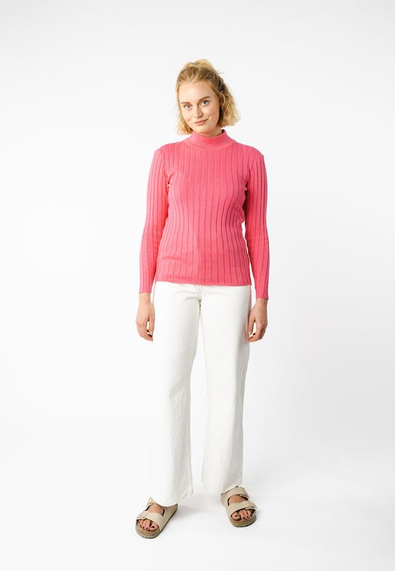 Mock Neck Jumper Amba Pink from Shop Like You Give a Damn