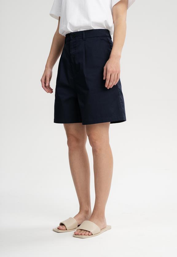 Shorts Hoge Taille Sabitha Navy from Shop Like You Give a Damn