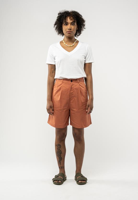 Shorts High Waisted Sabitha Coral from Shop Like You Give a Damn