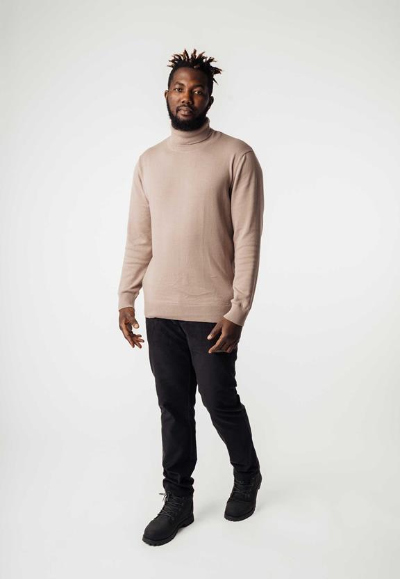 Turtleneck Kanja Mushroom Beige from Shop Like You Give a Damn