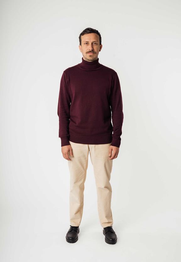 Turtleneck Kanja Raisin Red from Shop Like You Give a Damn