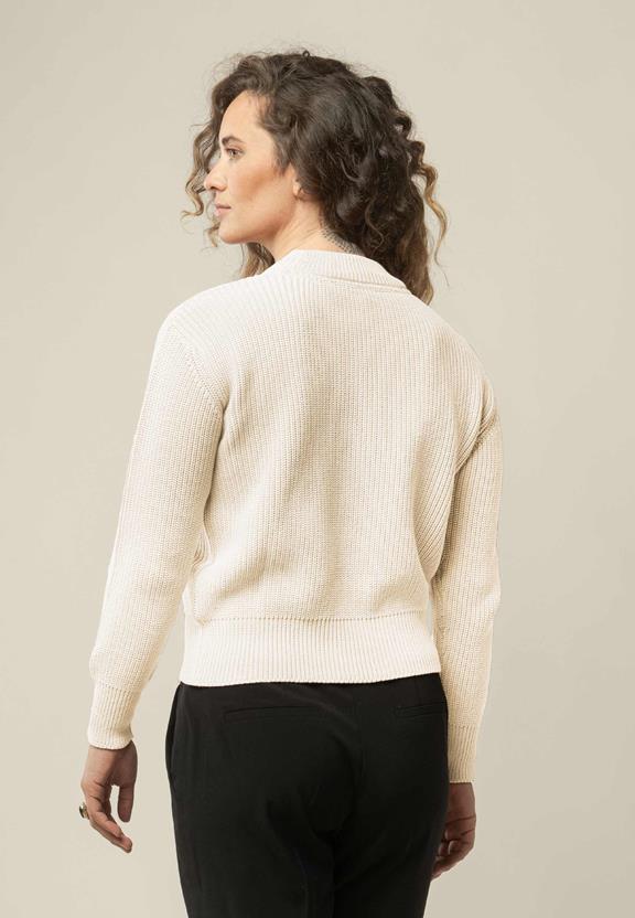 Rib Knit Jumper Manika Cream from Shop Like You Give a Damn