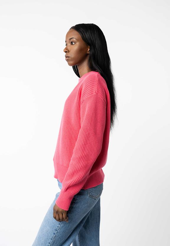 Rib Knit Jumper Manika Pink from Shop Like You Give a Damn