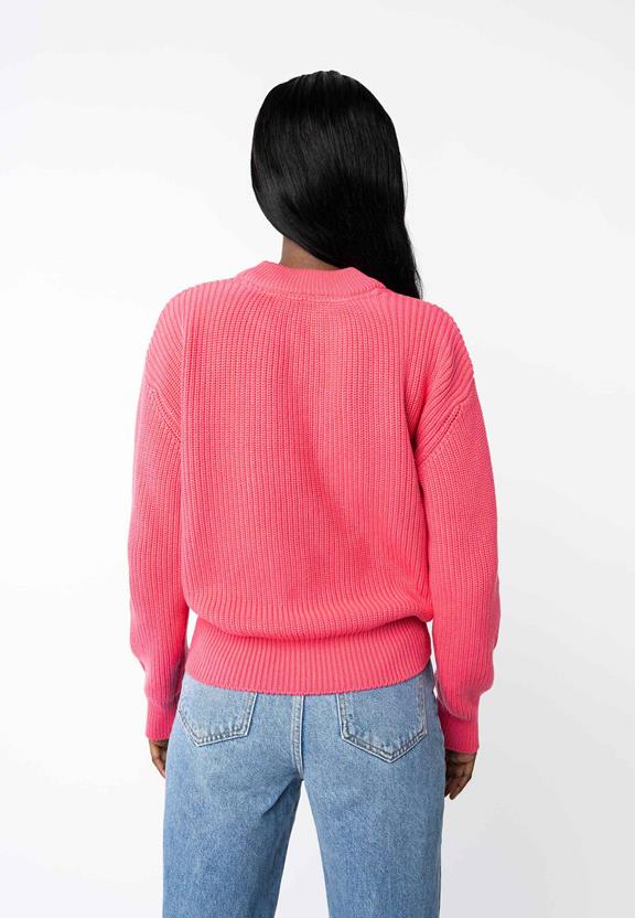 Rib Knit Jumper Manika Pink from Shop Like You Give a Damn