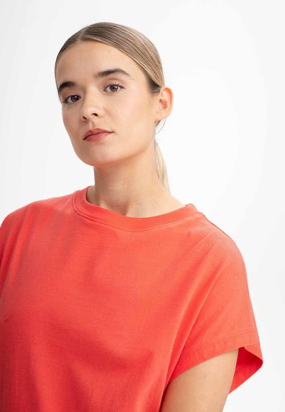 T-Shirt Dress Sunea Grapefruit Orange from Shop Like You Give a Damn