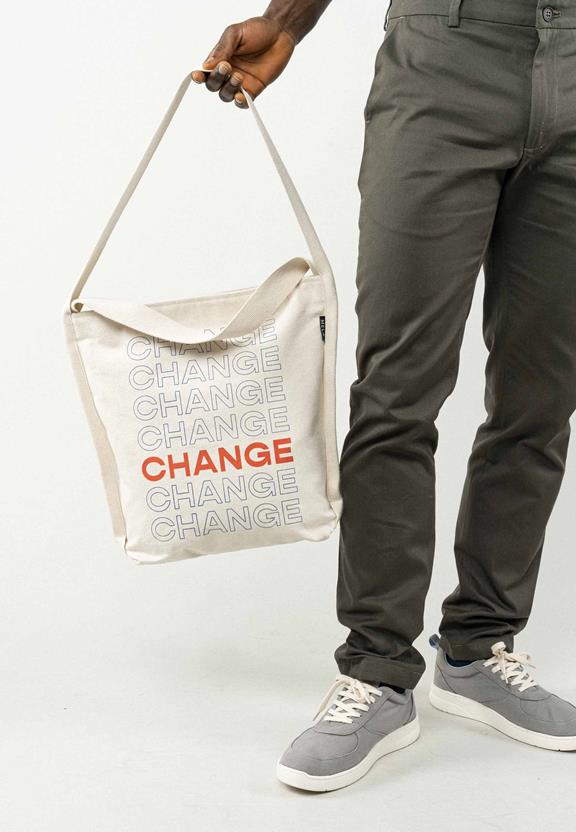 Totebag Aditi Change White from Shop Like You Give a Damn