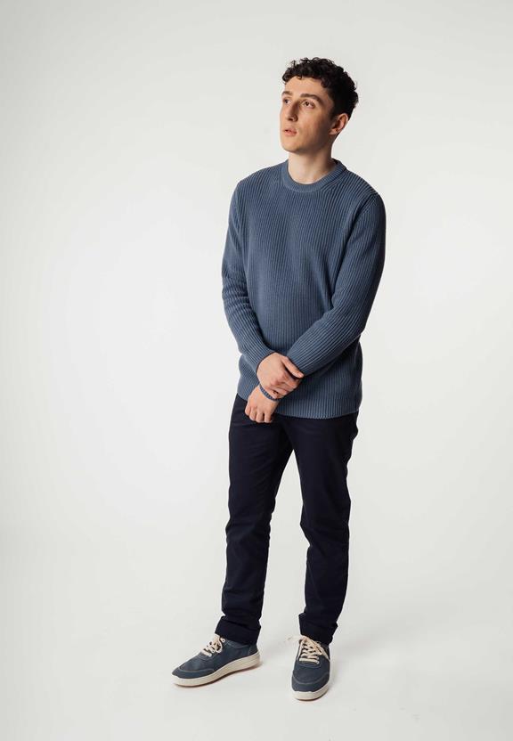 Knit Jumper Ravi Blue from Shop Like You Give a Damn