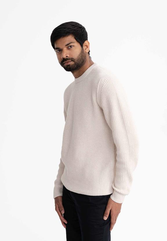 Knit Jumper Ravi Light Cream from Shop Like You Give a Damn