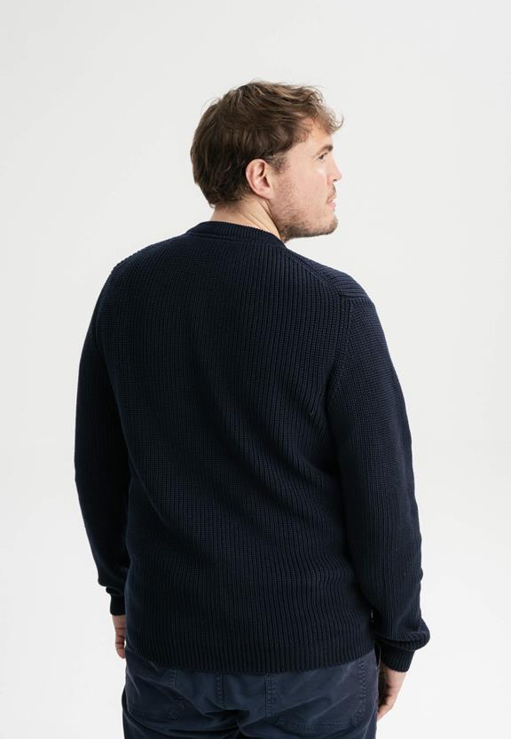 Knit Jumper Ravi Navy from Shop Like You Give a Damn