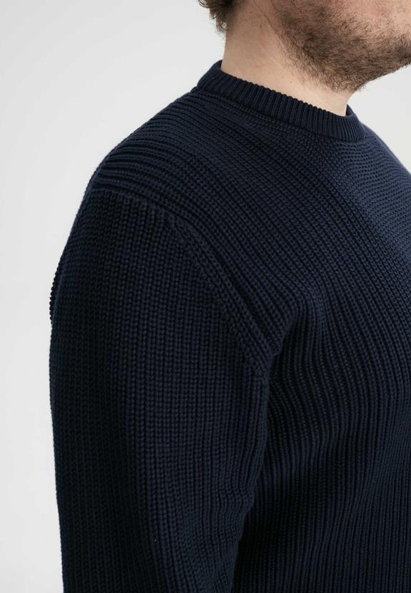 Knit Jumper Ravi Navy from Shop Like You Give a Damn