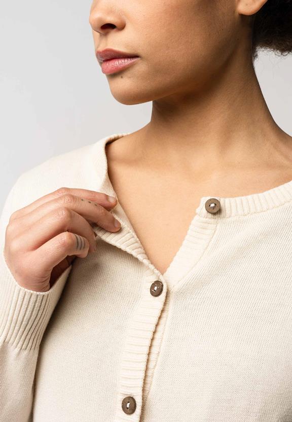 Cardigan Basic Cream from Shop Like You Give a Damn