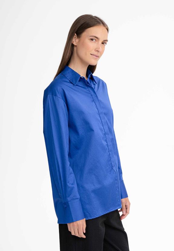 Satin Shirt Adry Blue from Shop Like You Give a Damn