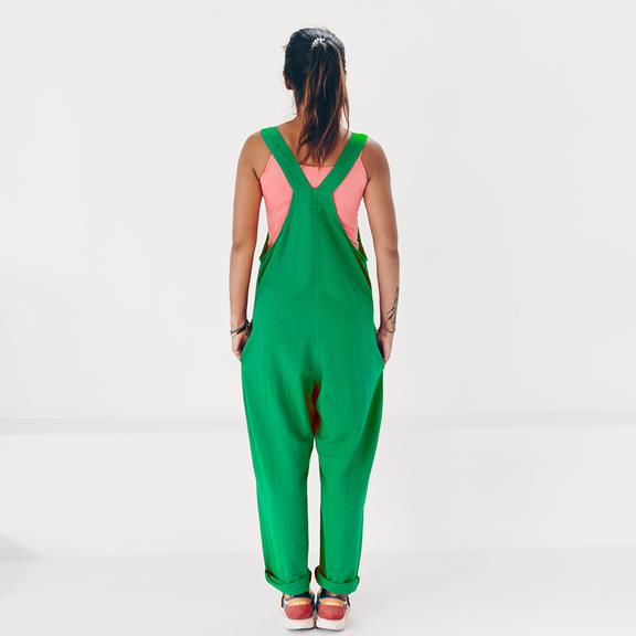 Jumpsuit Upcycled 100% Linen Green 2